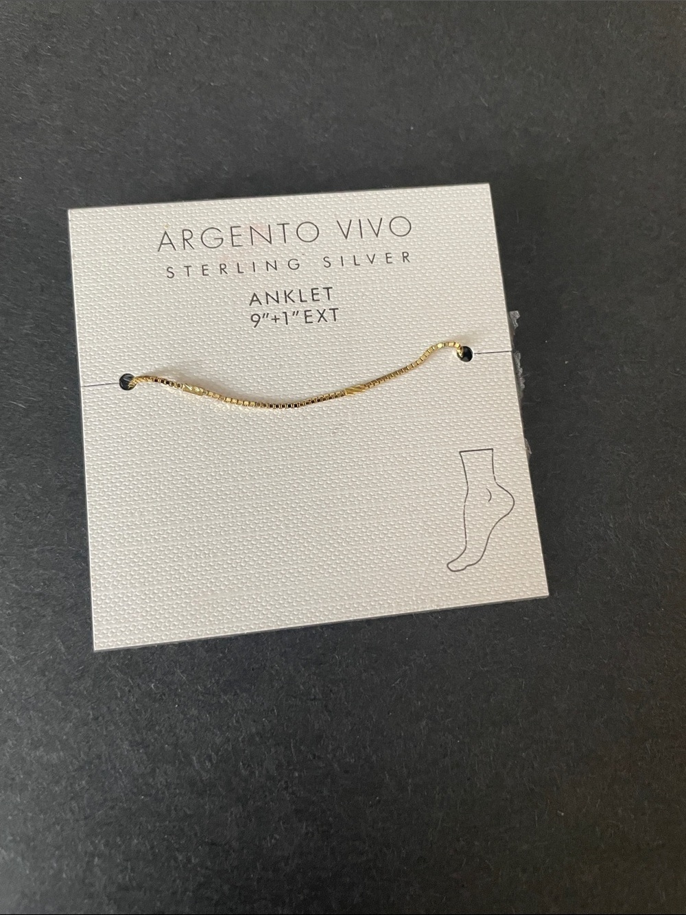 Argento Vivo Gold-Tone Sterling Silver Anklet